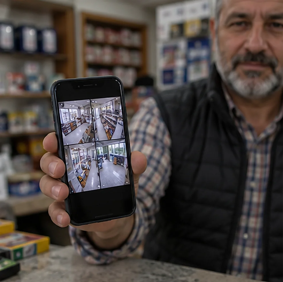 İş yeri kameralarını telefondan izleme